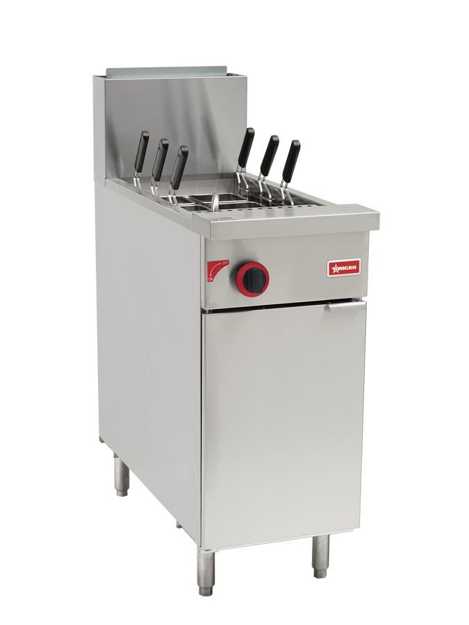 11 Gallon (42L) Natural Gas Floor Model Pasta Cooker, 70,000 BTU