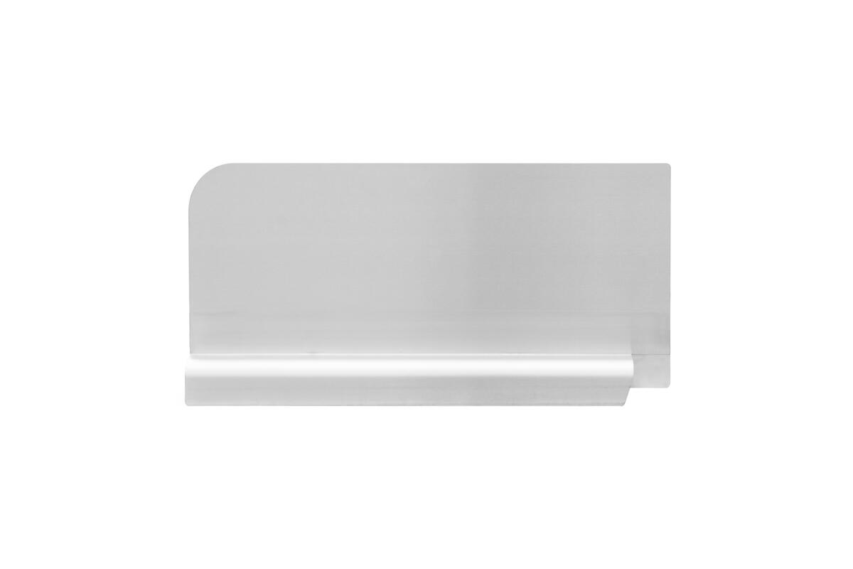 Omcan Stainless Steel Splash Guard for Pot Sinks – Left — Size: 24" x 24"