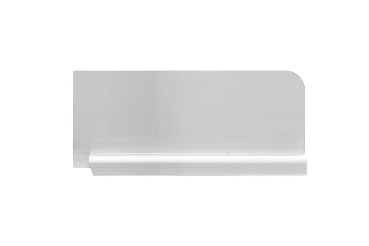 Omcan Stainless Steel Splash Guard for Pot Sinks – Right — Size: 24" x 24"