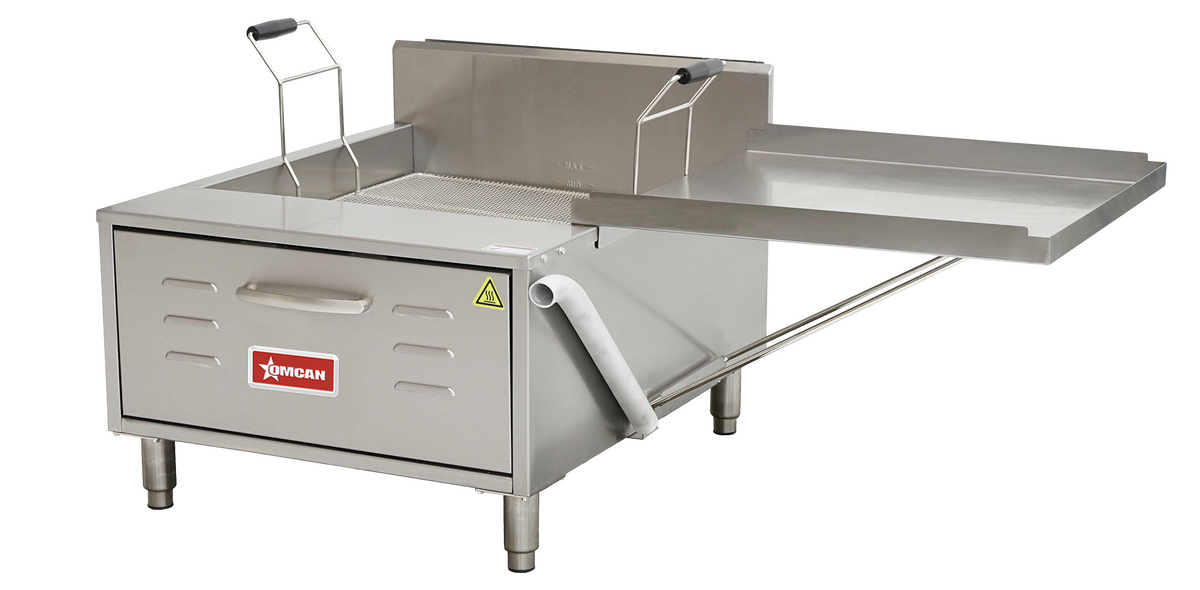 40 lb Oil Capacity 75,000 BTU – Natural Gas Countertop Donut/ Funnel Cake Deep Fryer