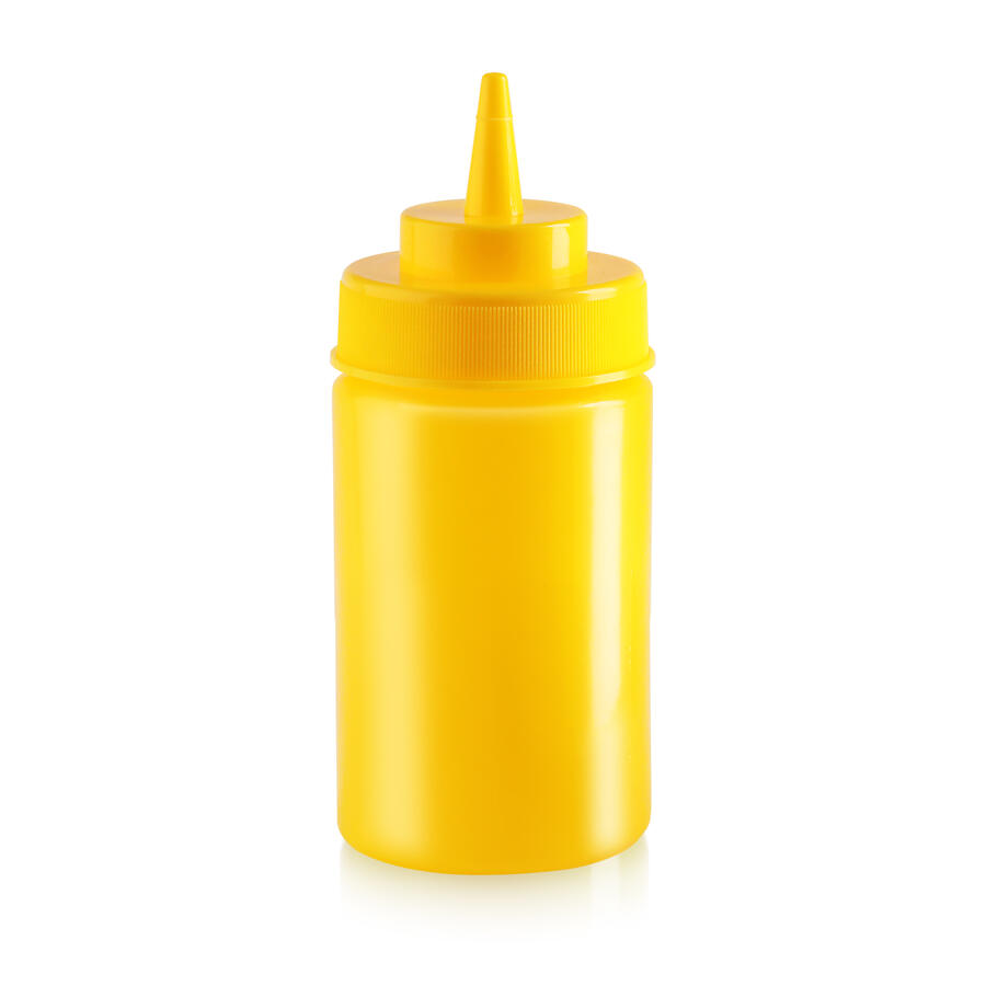 Omcan 12 oz Condiment Squeeze Bottle, 6 pcs/Pack, BPA Free — Color: Yellow
