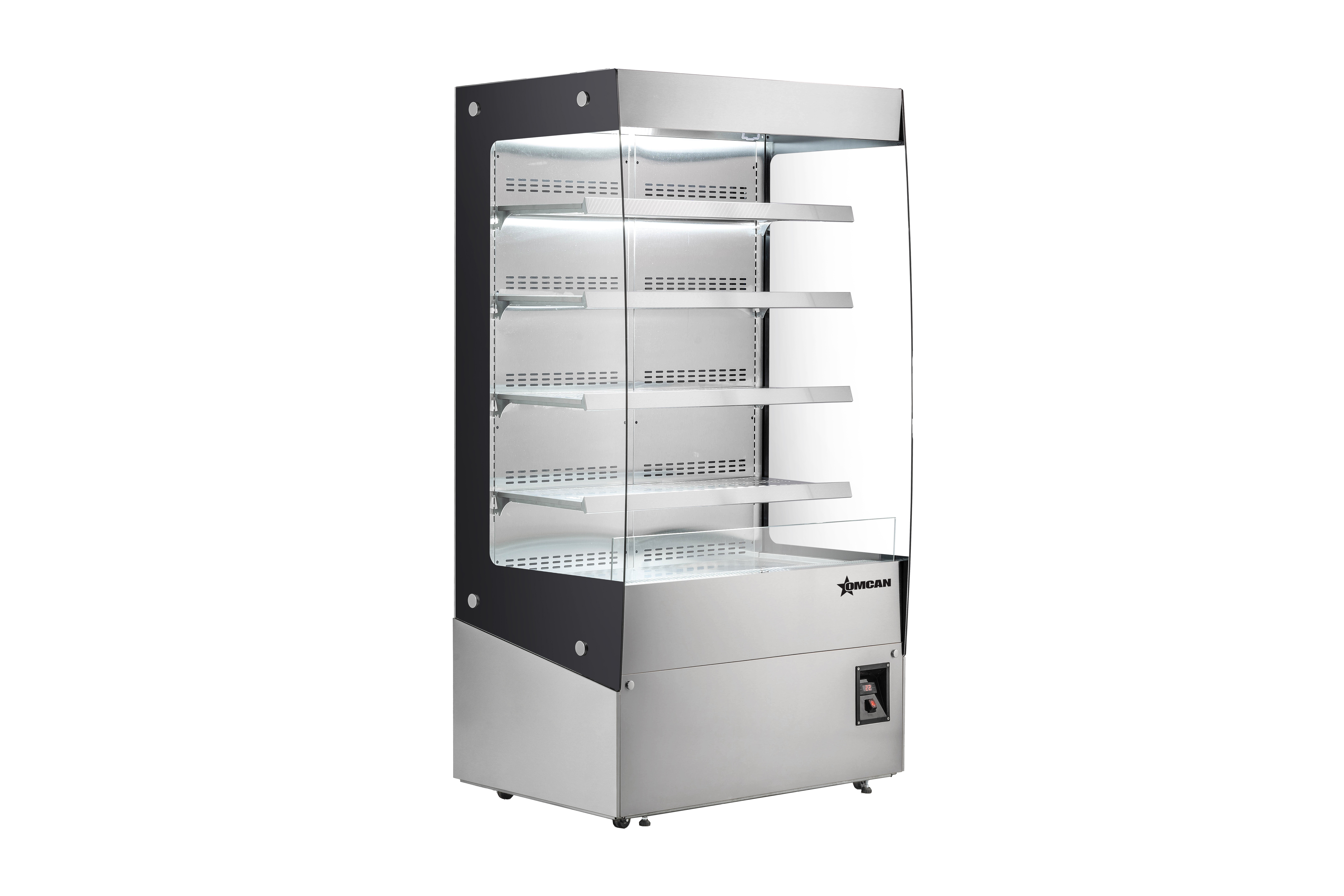 OMCAN 46" Floor Display Warmer, 4 Shelves, Open Front, Self-Service, 26.8 cu. ft. (760 L) Capacity - 220V, 3100W