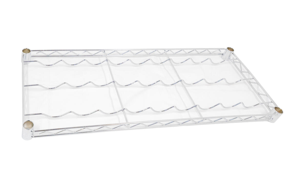 14″ x 48″ Chrome Wire Wine Shelf – 13 Bottles 14″ x 48″ Chrome Wire Wine Shelf – 13 Bottles - 2
