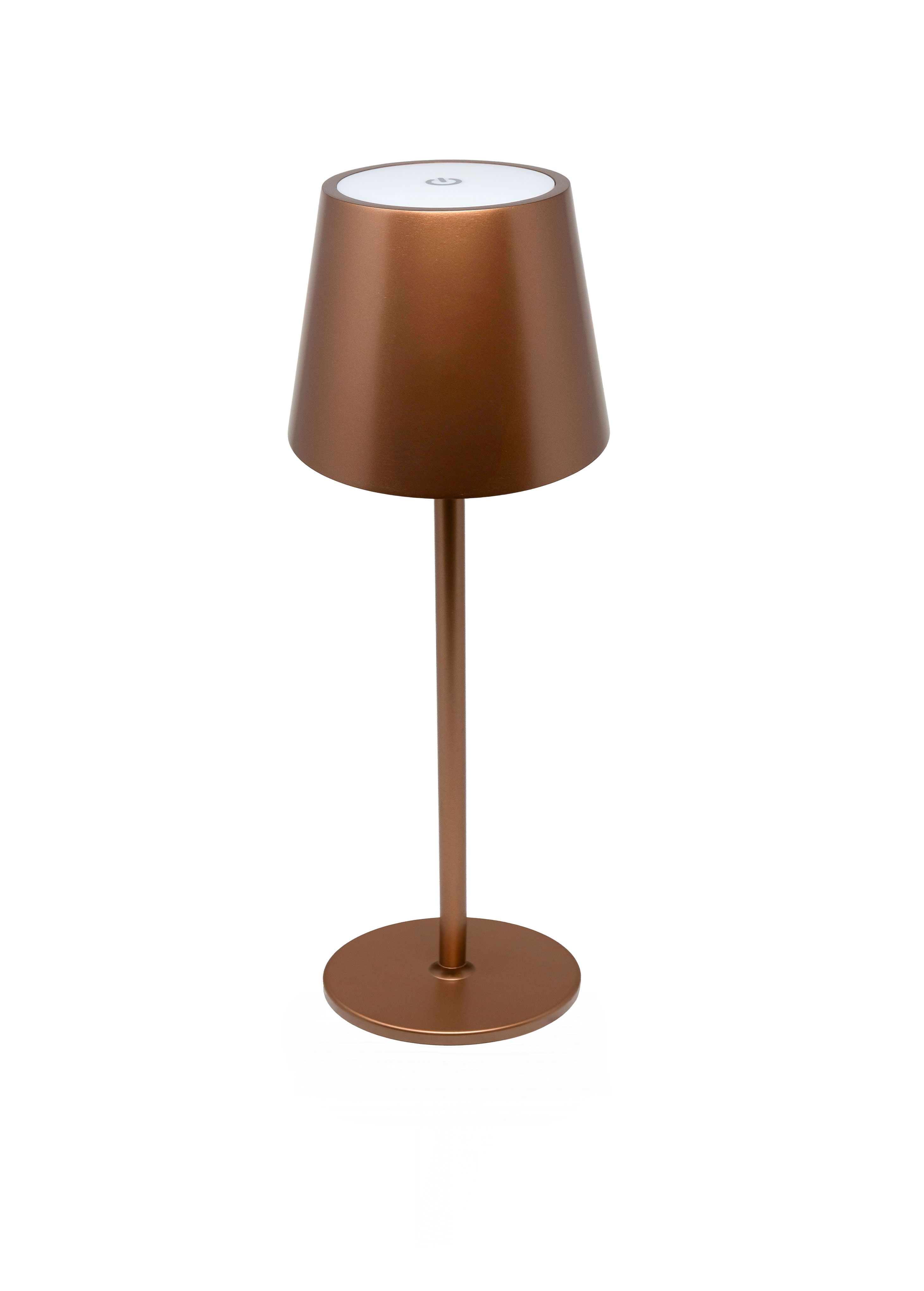 Omcan Muskoka LED Rechargeable Table Lamp — Color: Brown