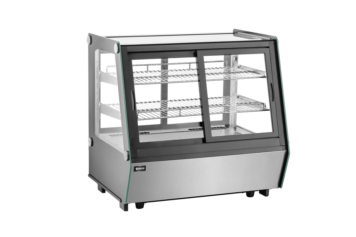 35” Two (2) Shelf Refrigerated Self-service Countertop Display Case, 4.8 cu.ft. (136 L), Black
