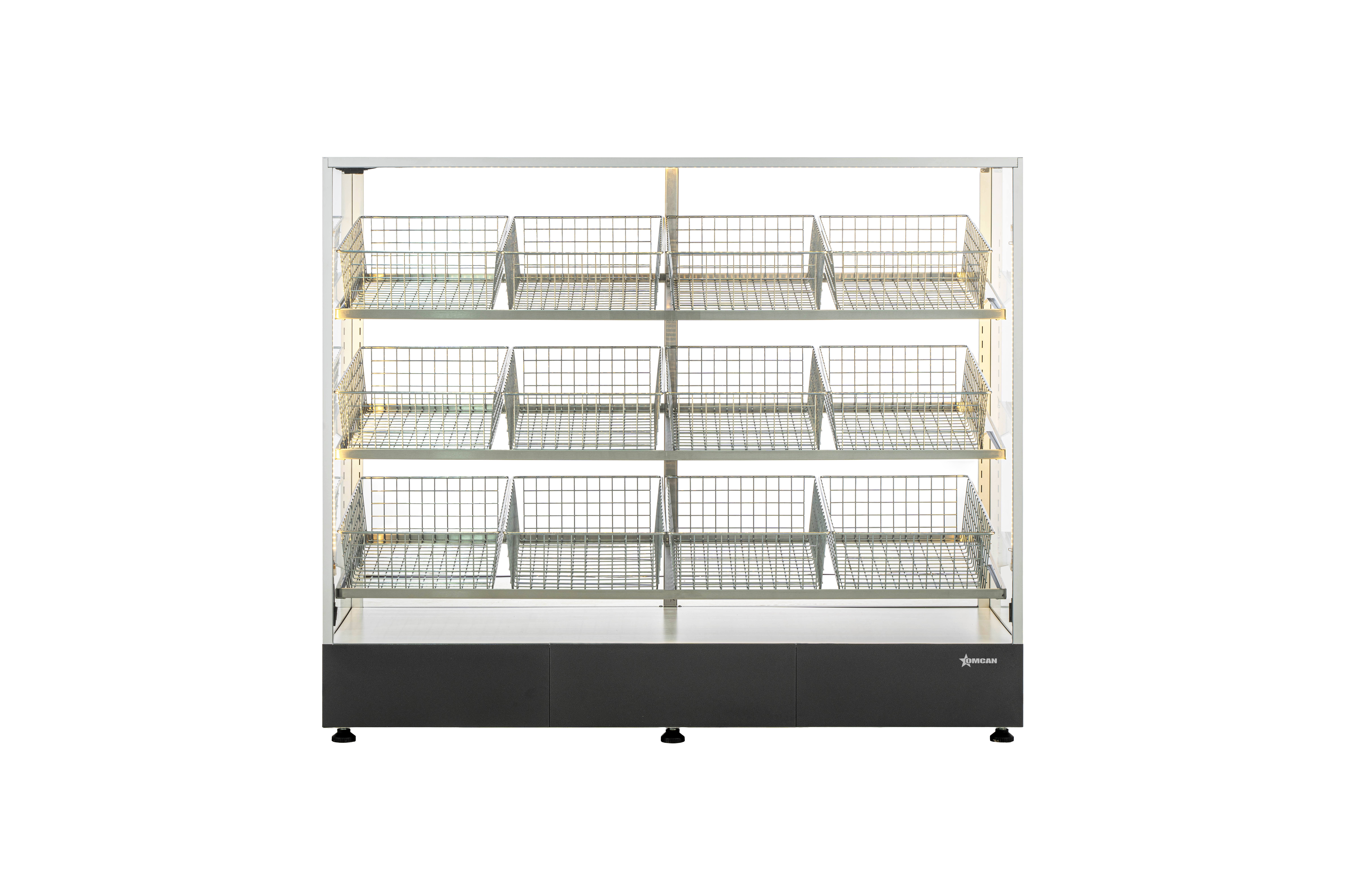 Ambient Display Case 60", 12 Baskets, Warm White Ambient Display Case 60", 12 Baskets, Warm White