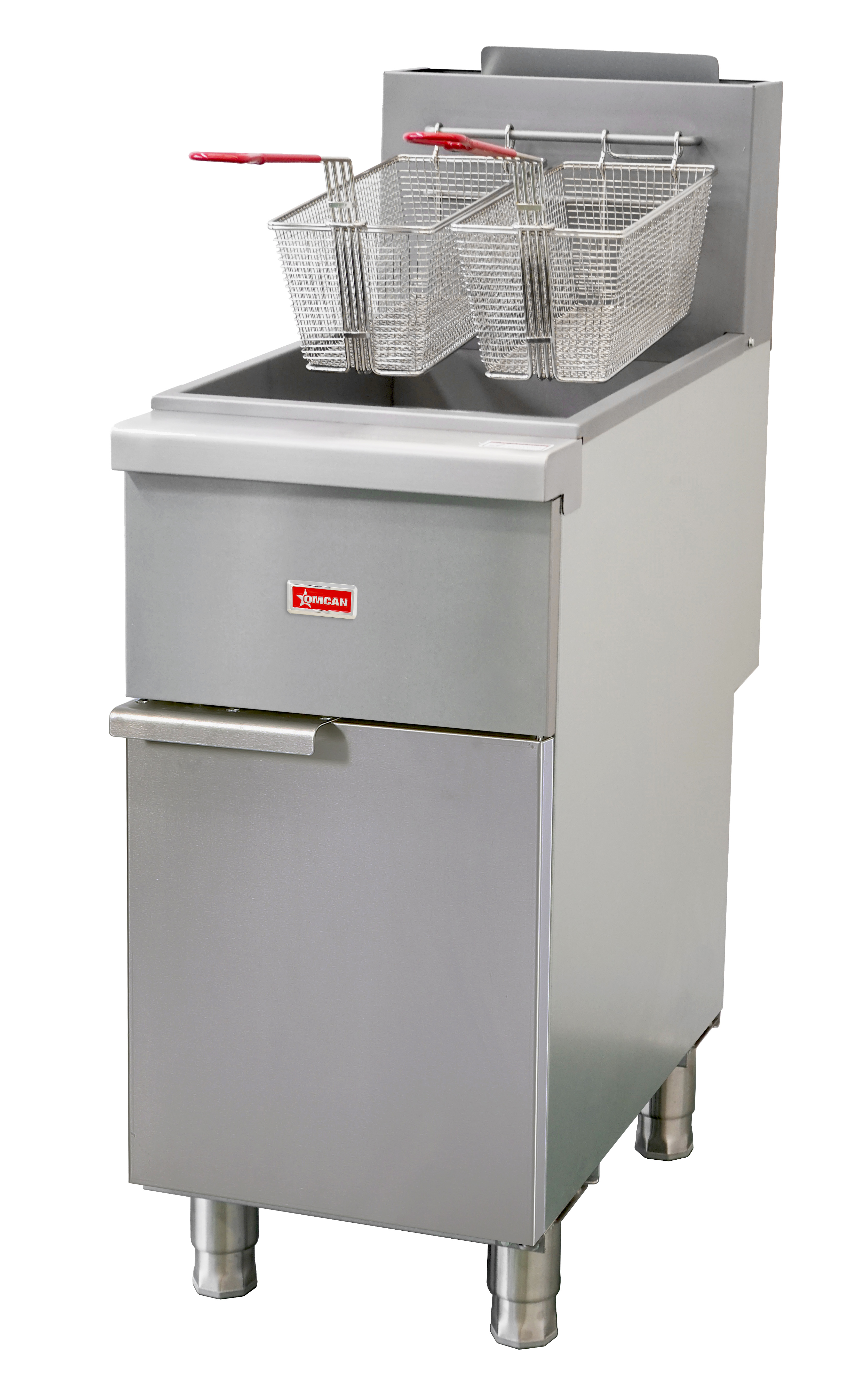 40-50 lb Tube-Fired Liquid Propane Gas Floor Fryer – 120,000 BTU