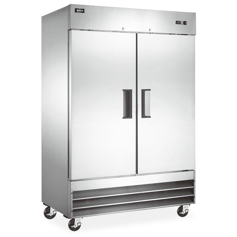 54″ Two (2) Door Reach-in Freezer, 47 cu.ft. (1330 L), Stainless Steel