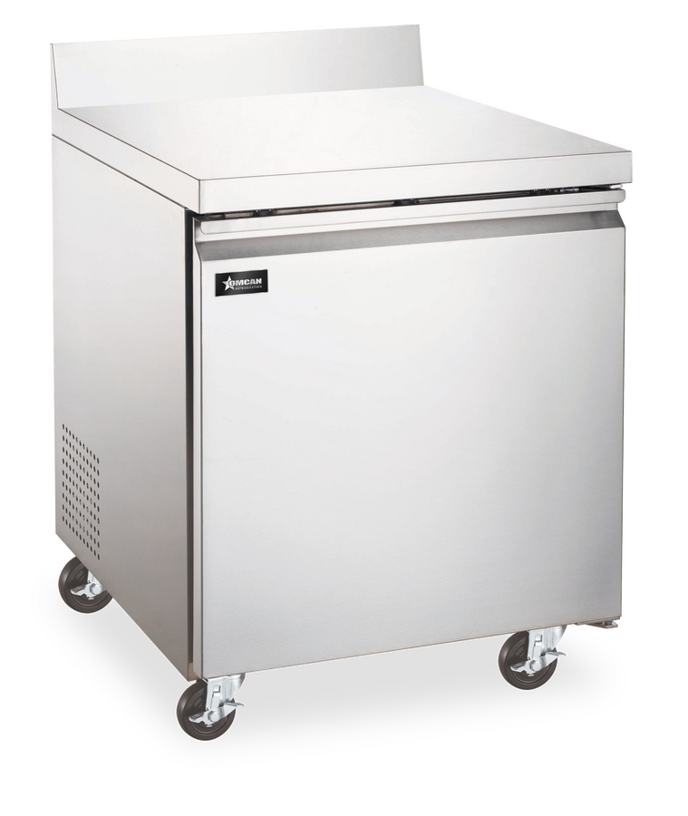 27″ One (1) Door Worktop Freezer with Backsplash, 5 cu.ft. (154L), Stainless Steel