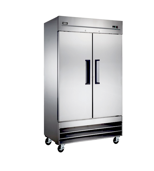 40” Two (2) Door Reach In Freezer, 26.5 cu.ft. (750 L), Stainless Steel