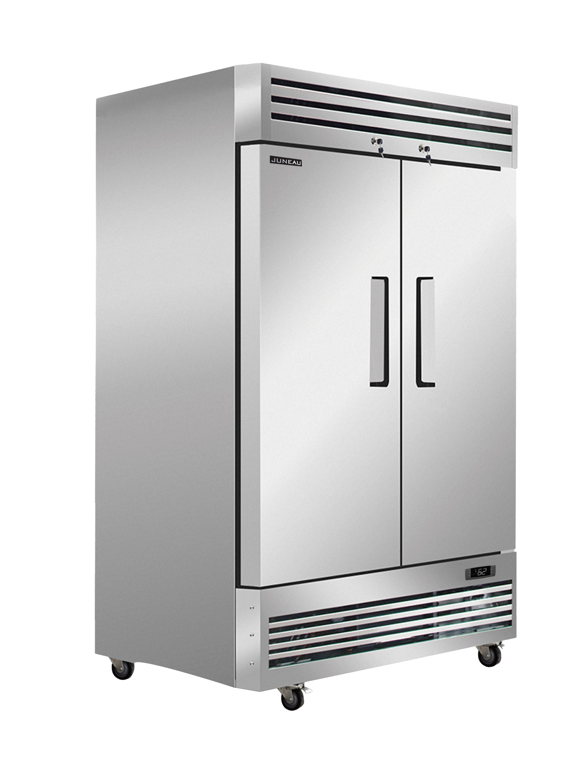 Juneau 54″ Two (2) Door Reach-in Freezer 39 cu. ft. (1104 L), Stainless Steel
