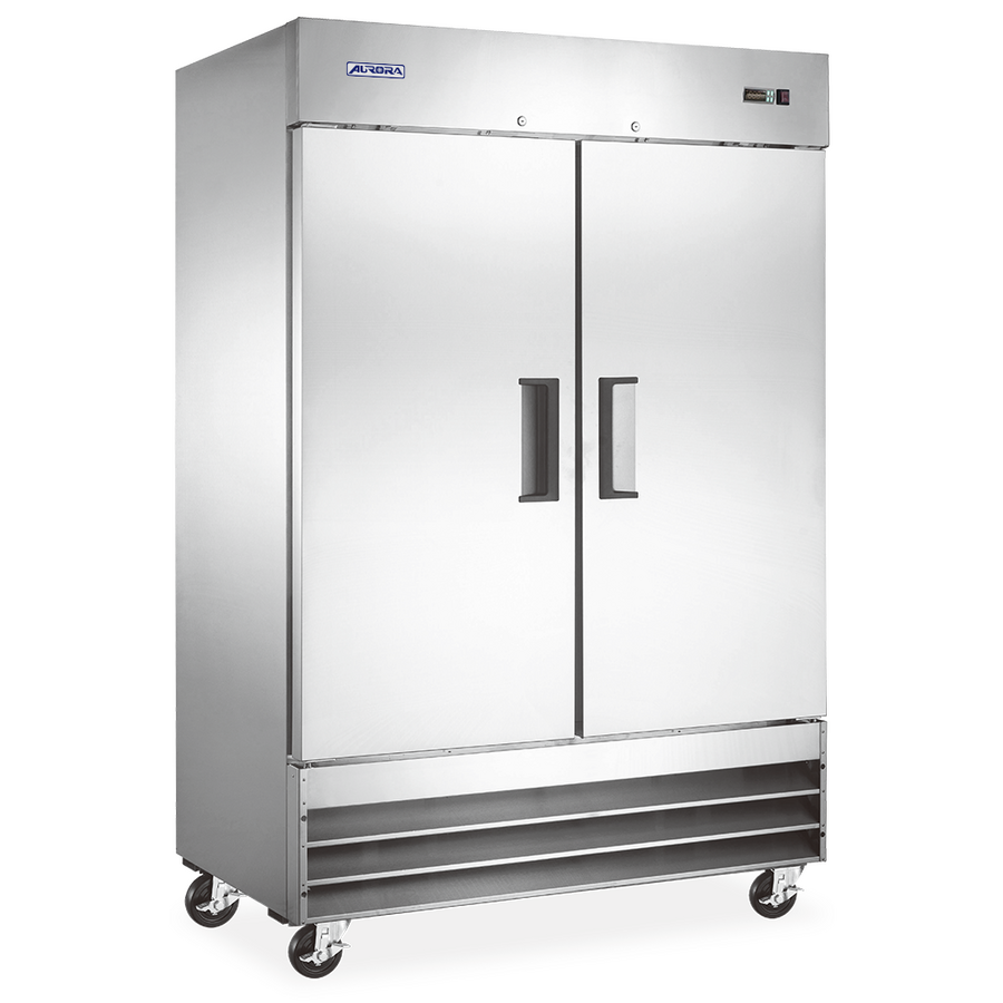 Aurora 54″ Two (2) Door Reach-in Freezer, 41 cu.ft. (1169 L), Stainless Steel