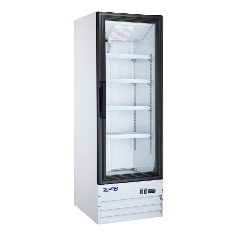 Aurora 22″ One (1) Glass Door Display Refrigerator, 9 cu.ft. (255 L), White