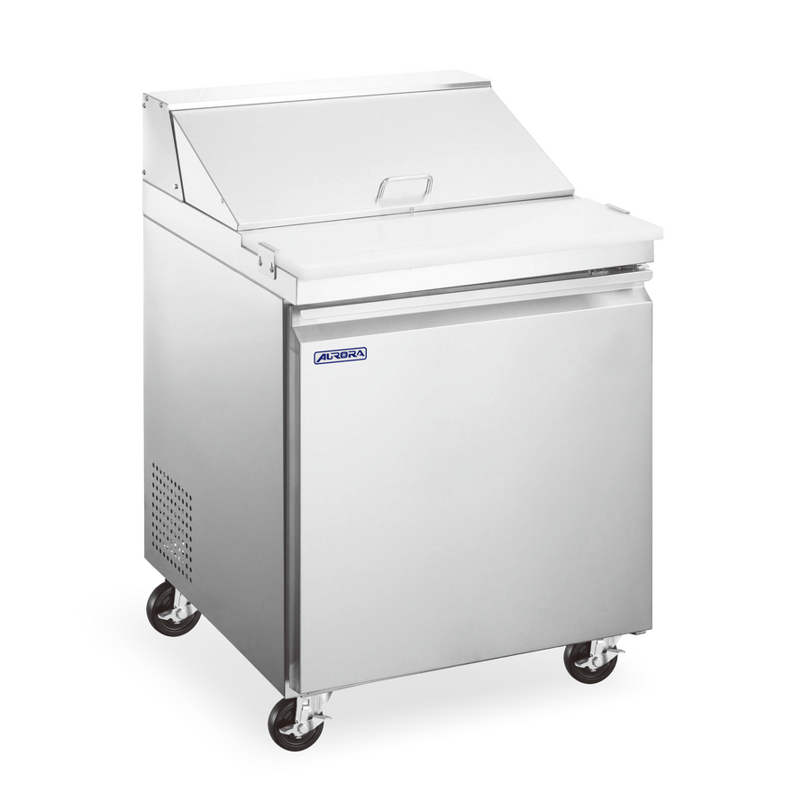 Aurora 28″ One (1) Door Mega Top Refrigerated Prep Table, 7 cu.ft. (201 Liter), Stainless Steel
