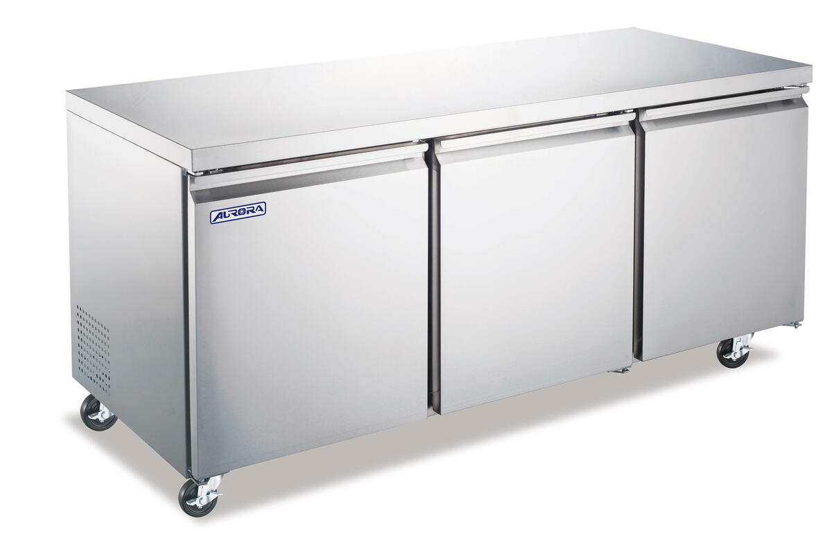 Aurora 72″ Three (3) Door Undercounter Refrigerator, 16 cu.ft. (440L), Stainless Steel