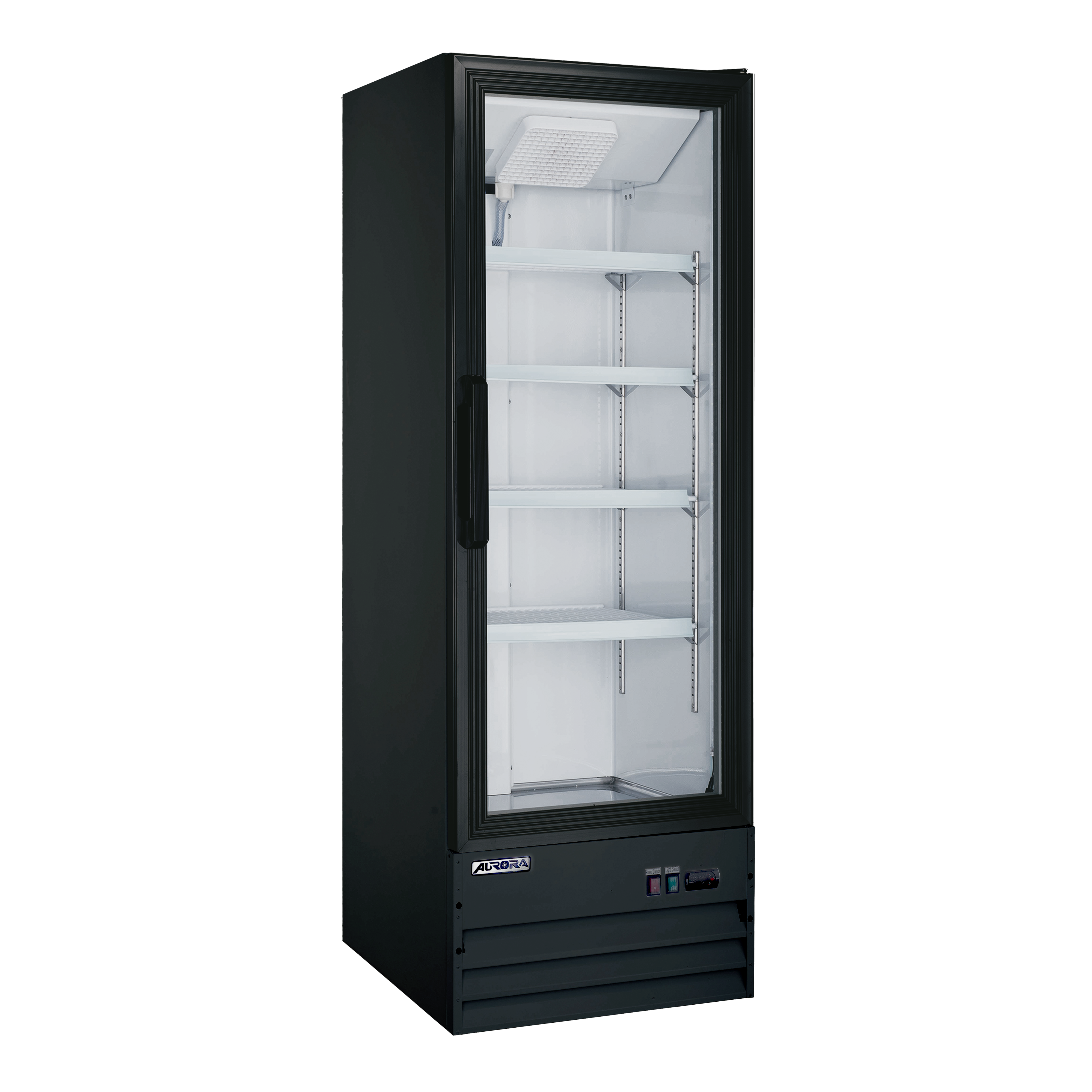 Aurora 22" One (1) Glass Door Display Refrigerator, 9 cu.ft. (254 L), Black
