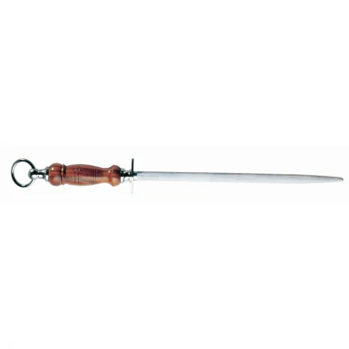 F.Dick Sharpening Steel Oval Regular-Cut Wood Handle 12"