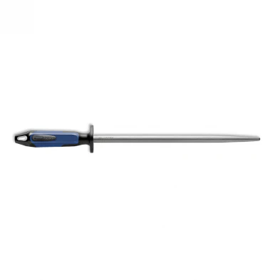 F.Dick Sharpening Steel Round Fine-Cut Blue/Black 12"