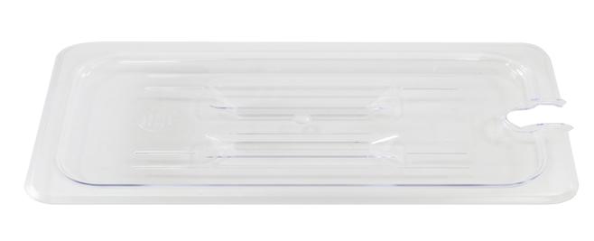 Polycarbonate Clear Slotted Cover for 1/9 Size Food Pans