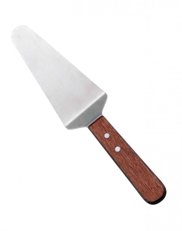 Omcan Pie Server with blade and Plastic Handle — Size: 4 3/4" x 2 3/8" / Color: Wood