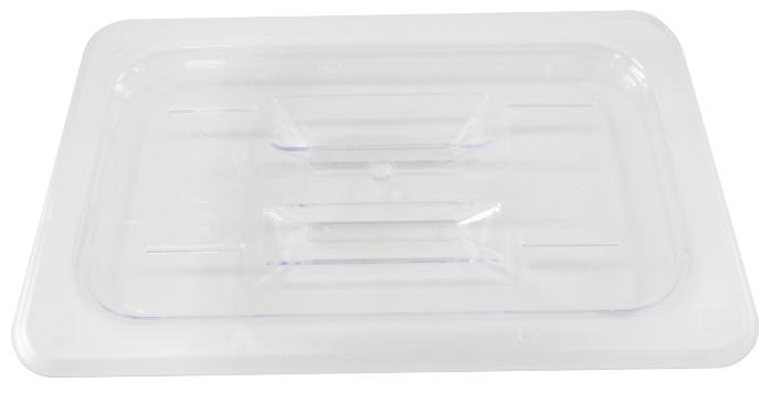 Polycarbonate Quarter-Size Clear Solid Cover for Food Pan