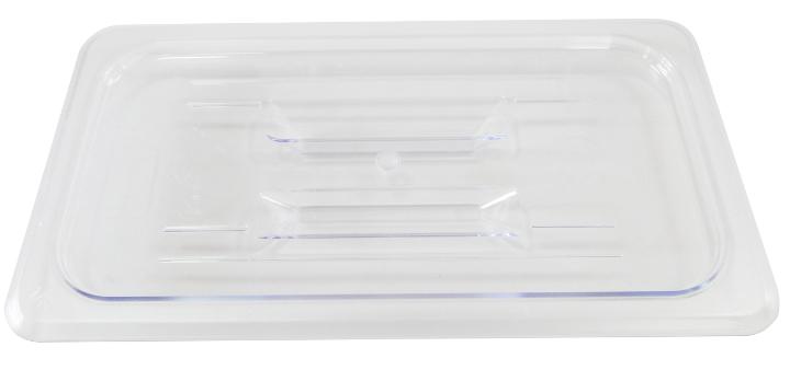 Polycarbonate Third-Size Clear Solid Cover for Food Pan