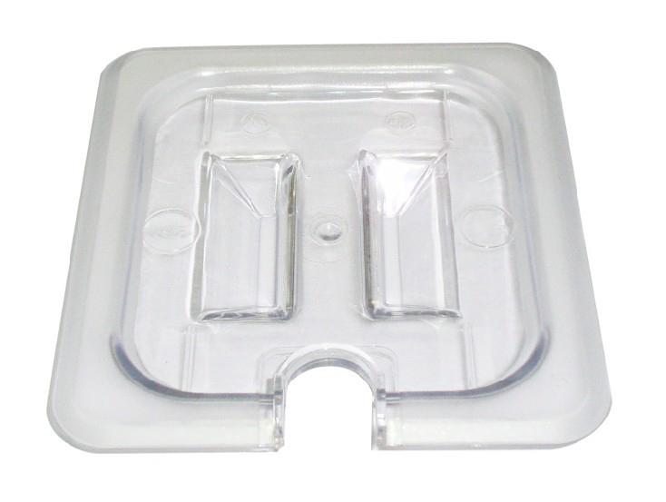 Polycarbonate Clear Slotted Cover for 1/3 Size Food Pans
