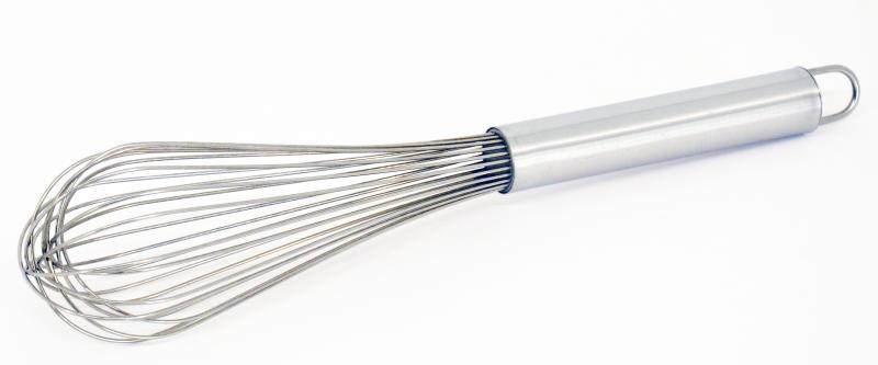 Omcan Stainless Steel Piano Whip — Size: 12"