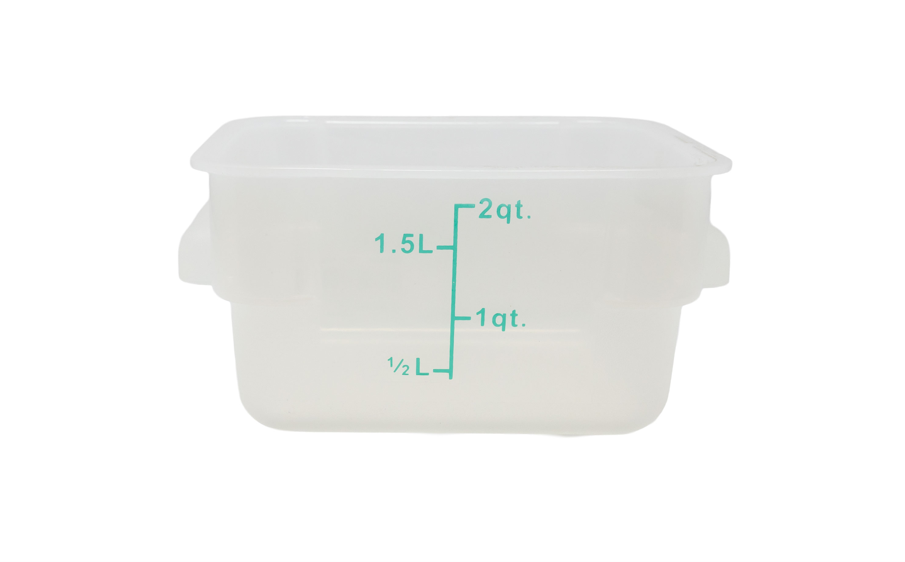 OMCAN 2 qt Translucent Square Food Storage Container