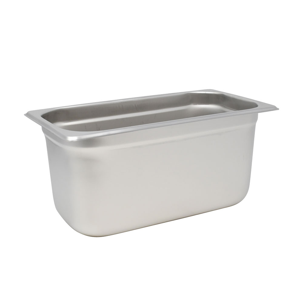 GN 1/3 Third-Size Anti-Jam Stainless Steel Steam Table Pan- 6″ Deep