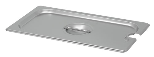 Third-Size Slotted Stainless Steel Steam Table Pan Cover