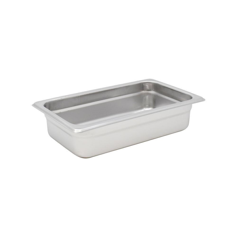 GN 1/4 Quarter-Size Stainless Steel Steam Table Pan – 2.5″ Deep