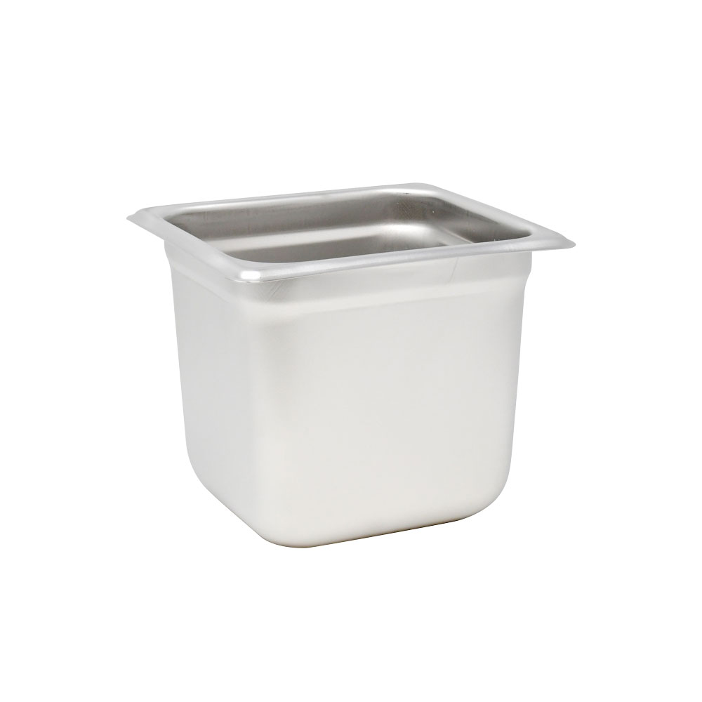 GN 1/6 Sixth-Size Anti-Jam Stainless Steel Steam Table Pan – 6″ Deep