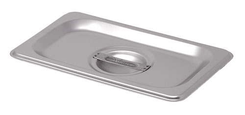 1/9-Size Solid Stainless Steel Steam Table Pan Cover
