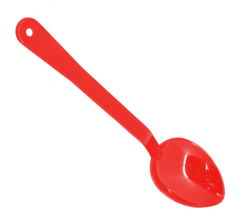 Omcan Polycarbonate Serving Spoon — Size: 13" / Color: Red