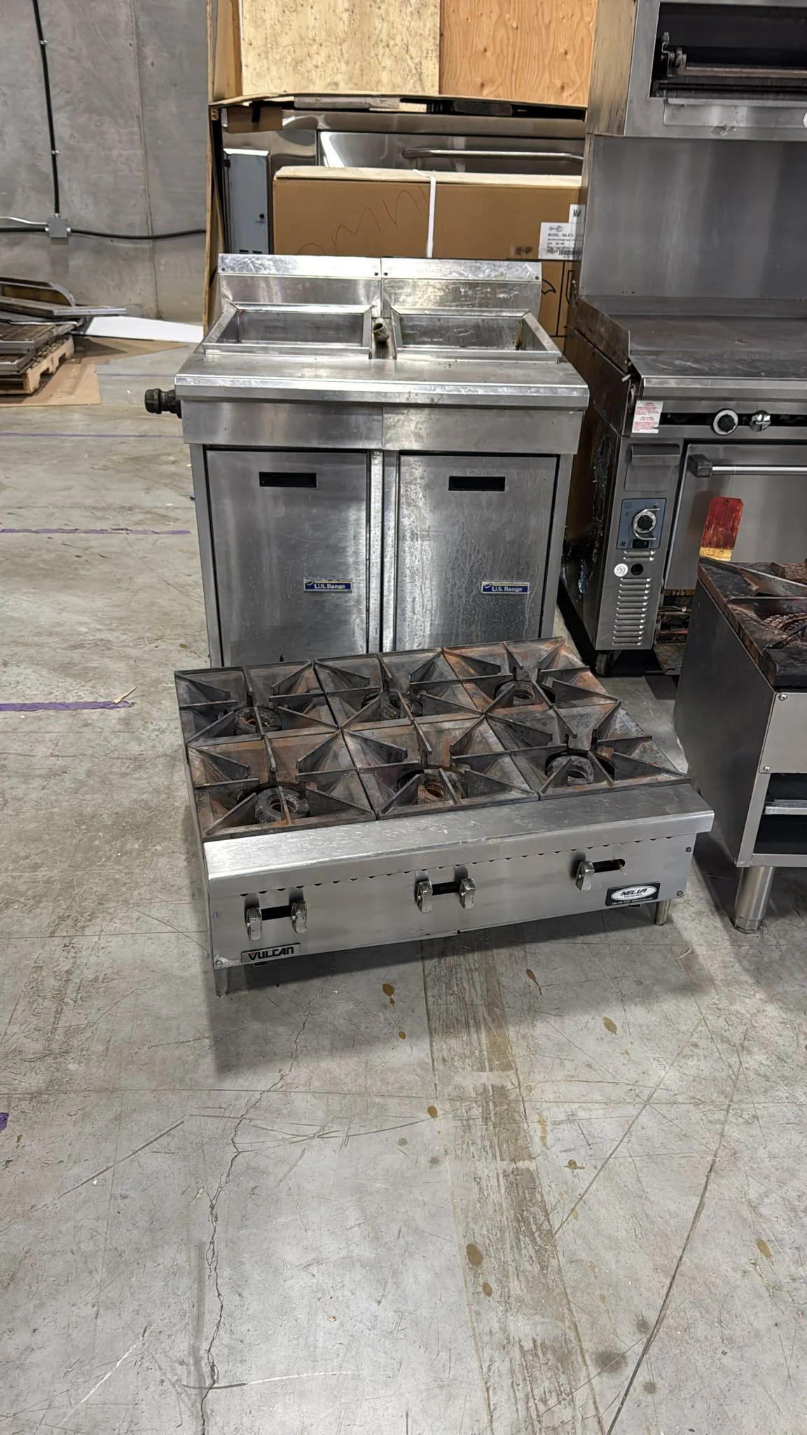 CPO Vulcan 6 Burner Countertop Natural Gas Hot Plate