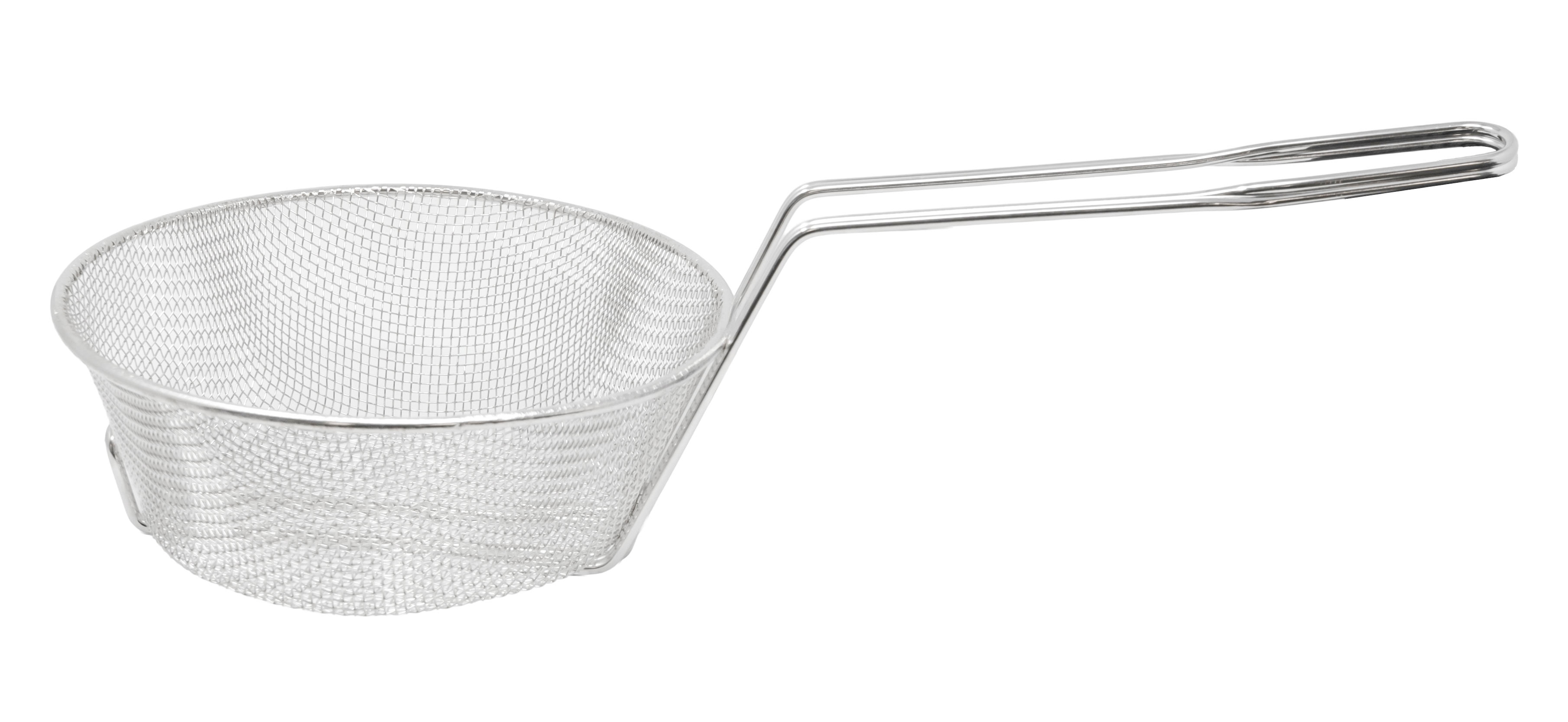 Omcan Culinary Basket Fine Mesh — Size: 8" x 3"