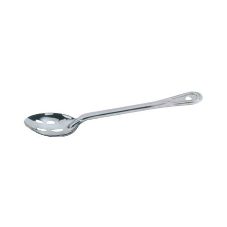 Omcan Stainless Steel Slotted Basting Spoon — Size: 15"