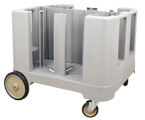 Polypropylene Poker Chip Dish Cart / Caddy with Adjustable Dividers and Vinyl Cover – Gray