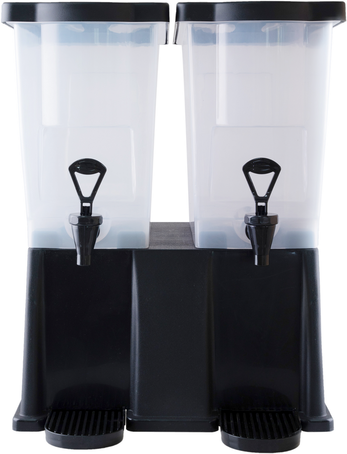 2 x 12 qt Double Tank Juice Beverage Dispenser Rectangular – NSF