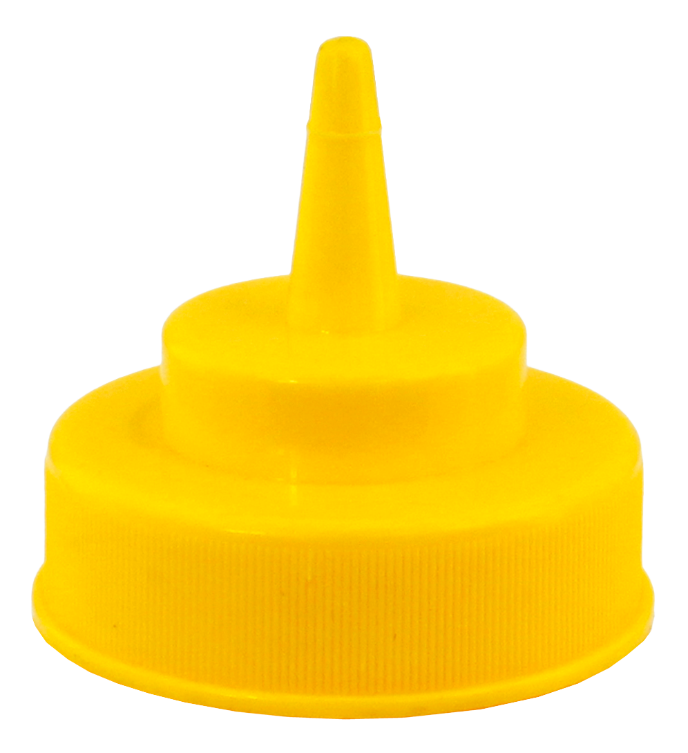 Omcan Cap for Wide Mouth Squeeze Bottles 12/16/24/32 oz — Color: Yellow