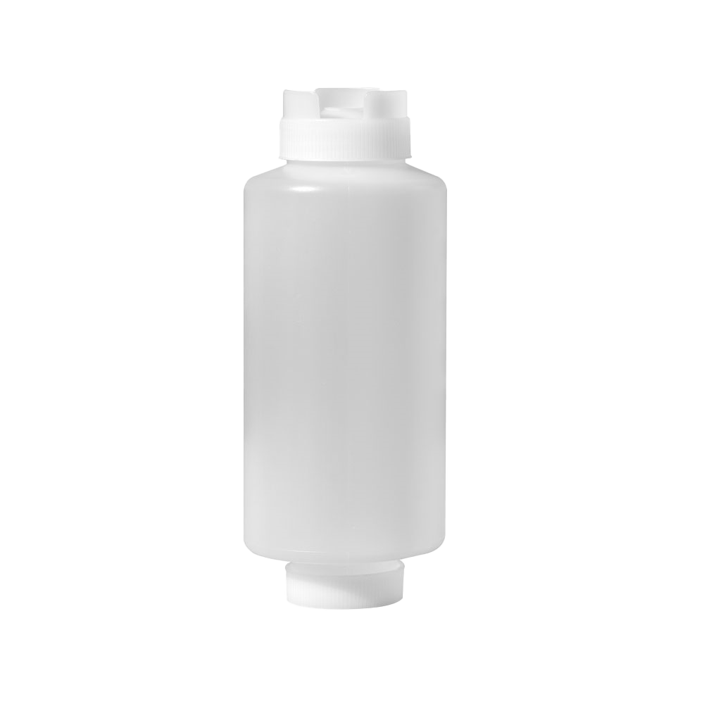 Omcan Clear Dual-way First In First Out Squeeze Bottle NSF — Capacity: 32 oz