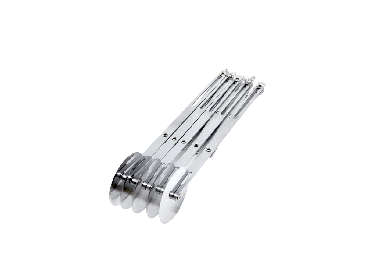 OMCAN 5-Wheel Stainless Steel Expandable Pastry Dough Cutter