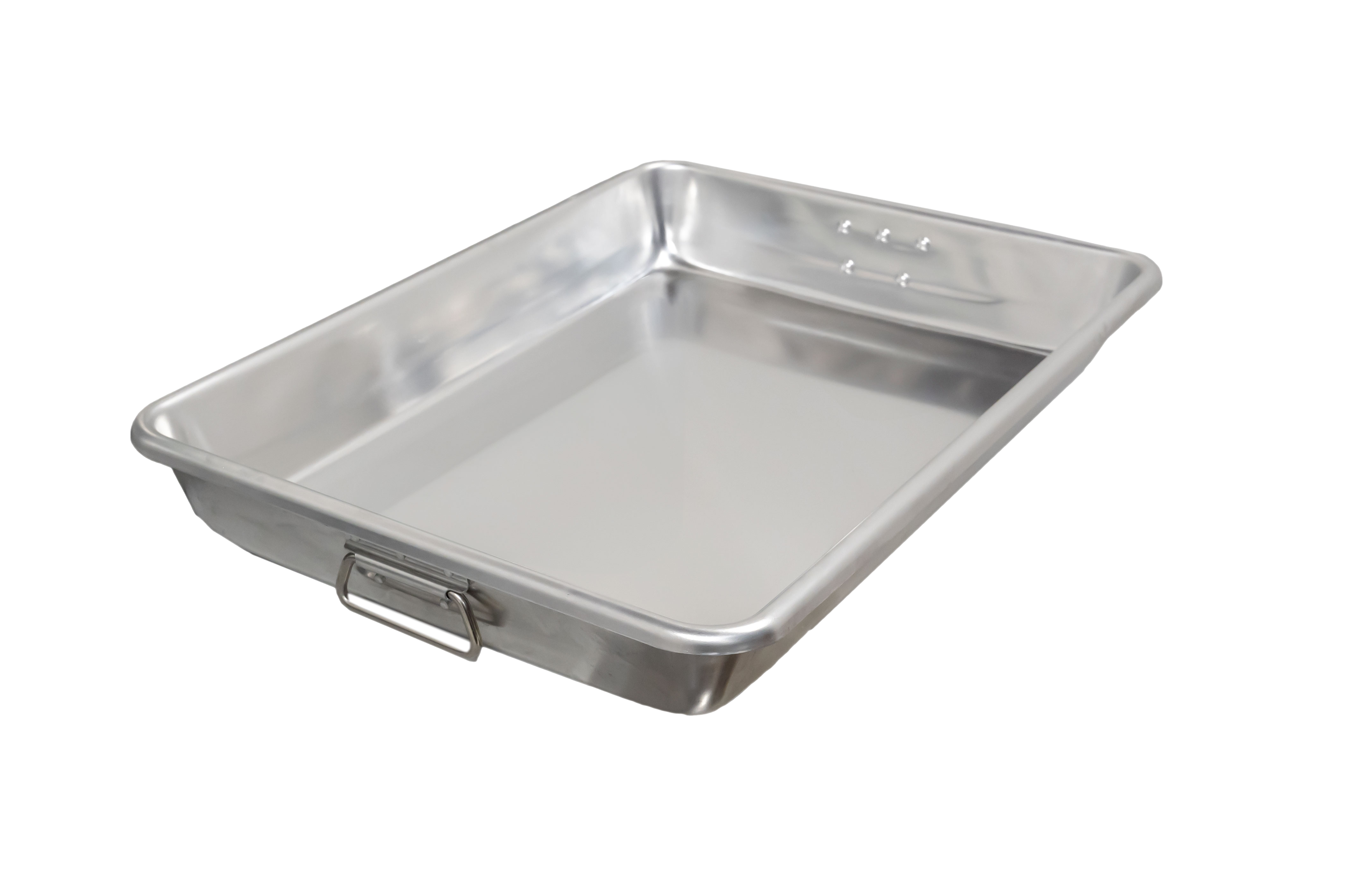 OMCAN 18" x 26" x 3-1/2" 12-Gauge (2.0 mm) Heavy-duty Aluminum Baking/Roasting Pan with Handles