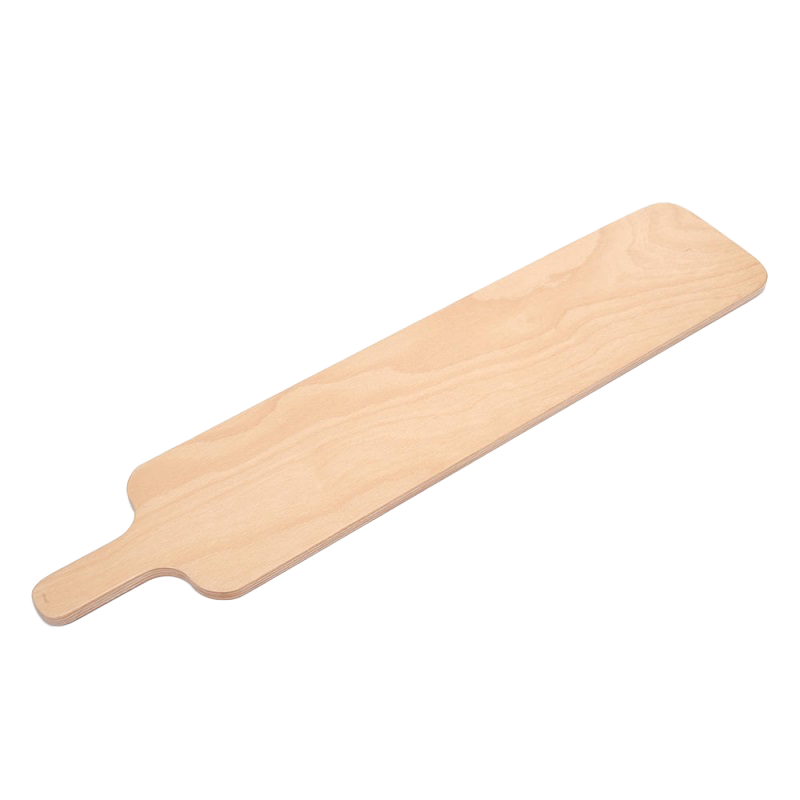 Linea Dori 24” x 6” Beech Wood Crostini Serving Board 1/2" Thick with 4” Handle
