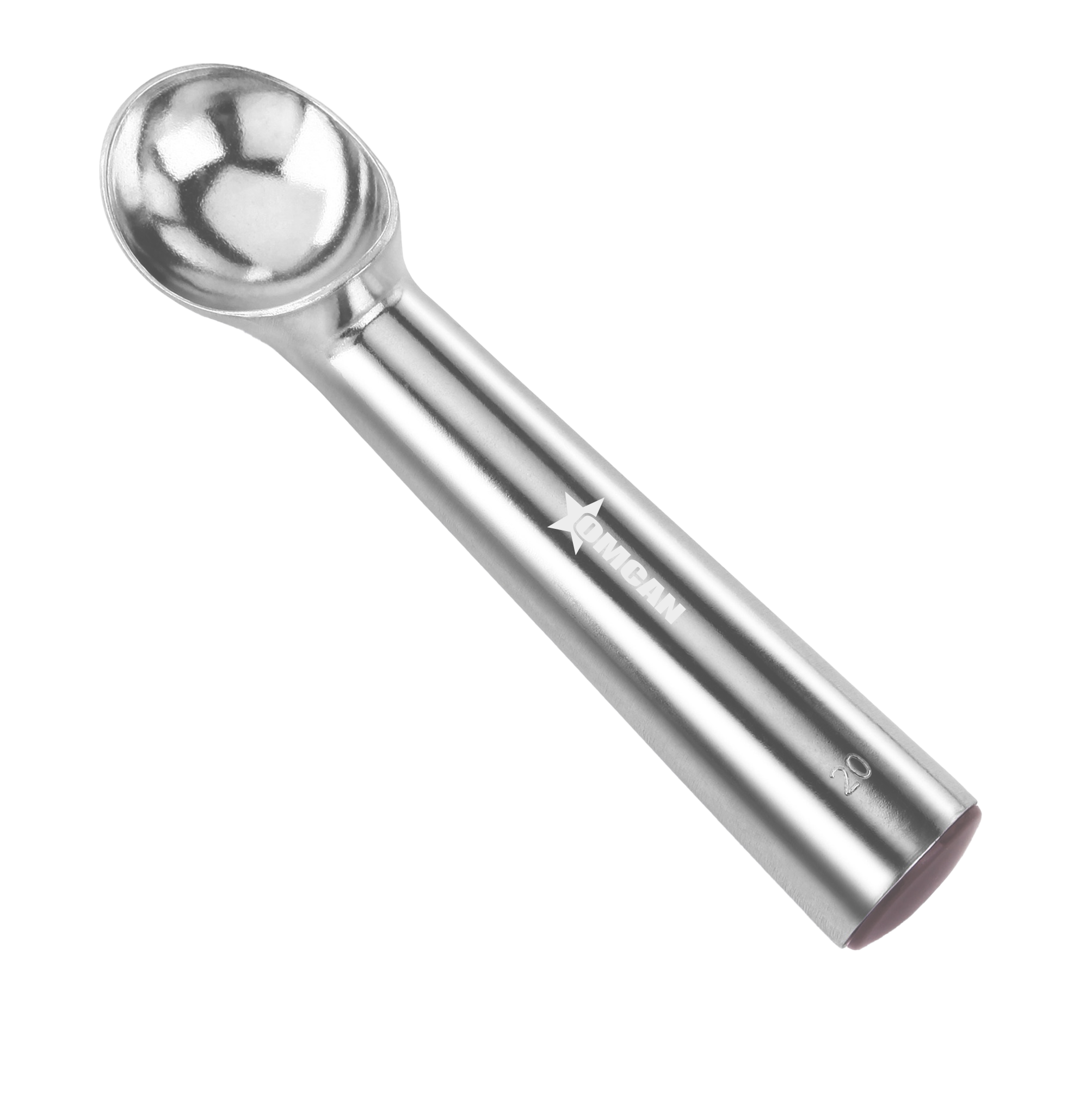 Aluminum Ice Cream Scoop / Dipper #20, Brown - 2 oz. (59 ml)