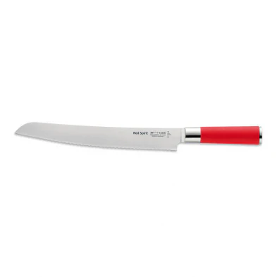 F.Dick Red Spirit Bread Knife Serrated Red 10"