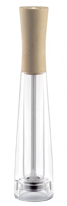 Omcan Tosca Series – Pepper Mill Light Beech Wood with Acrylic Resin Base