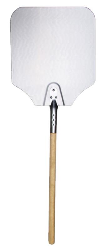 Omcan Aluminum Pizza Peel with Wood Handle