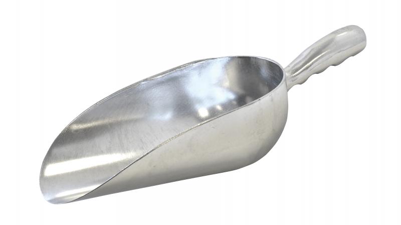 Omcan One-Piece Aluminum Scoop with Round Bottom